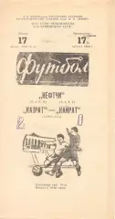 Нефтчи Баку - Кайрат Алма-Ата 17.08.1980.