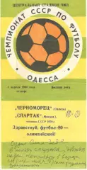 Черноморец Одесса - Спартак Москва 03.04.1980.