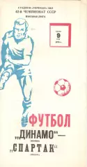 Динамо Москва - Спартак Москва 09.05.1979