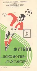 Локомотив Москва - Пахтакор Ташкент 17.06.1979