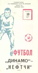 Динамо Москва - Нефтчи Баку 12.11.1979