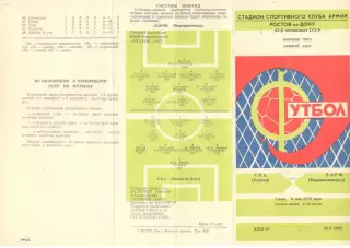 СКА Ростов-на-Дону - Заря Ворошиловград 09.05.1979