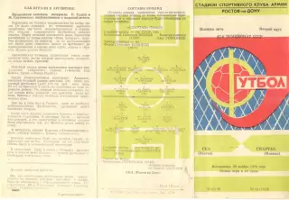 СКА Ростов-на-Дону - Спартак Москва 25.11.1979