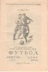 Нефтчи Баку -ЦСКА 22.04.1979