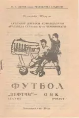 Нефтчи Баку - СКА Ростов-на-Дону 28.09.1979