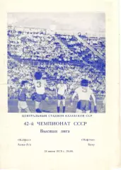Кайрат Алма-Ата - Нефтчи Баку 18.06.1979