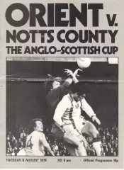 Ориент - Ноттс Куанти 08.08.1978 Англо-шотландский кубок (Oriet - Notts county)
