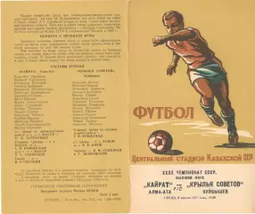 Кайрат Алма-Ата - Крылья Советов Куйбышев 06.04.1977.