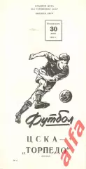 ЦСКА - Торпедо Москва 30.06.1980.