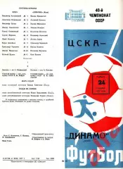 ЦСКА - Динамо Киев 24.09.1977