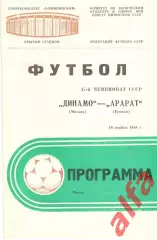 Динамо Москва - Арарат Ереван 16.11.1984