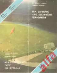 Динамо Тбилиси - Динамо Москва 12.11.1984.