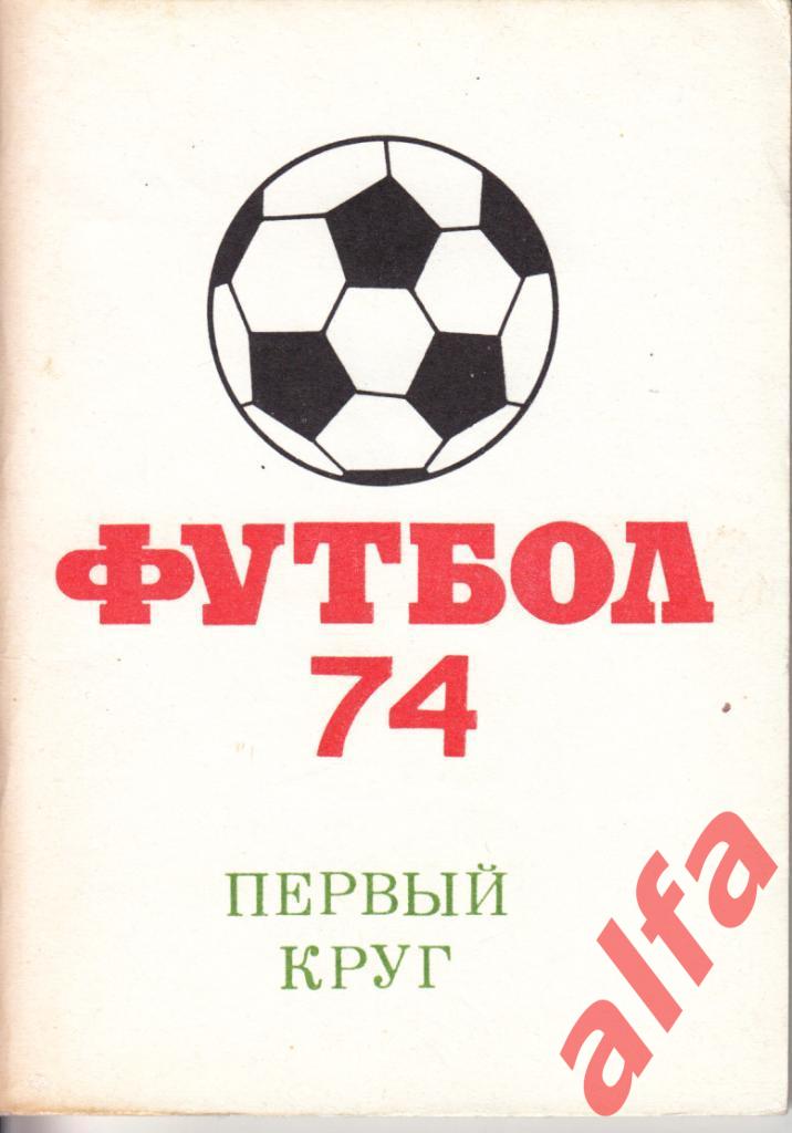 Футбол. Московская правда. 1974. 1-й круг