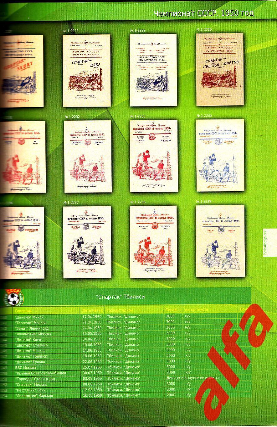 Каталог футбольных программ (Россия-СССР). Т.1-2 1912-1991 4