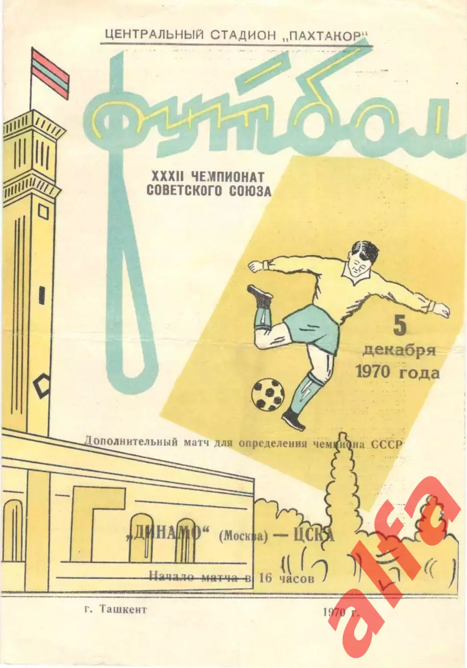 Динамо Москва - ЦСКА 05.12.1970. Матч за 1-е место