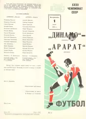 Динамо Москва - Арарат Ереван 01.07.1973.