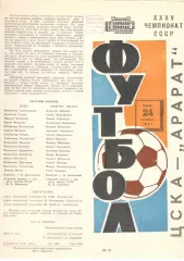 ЦСКА -Арарат Ереван 24.10.1973.