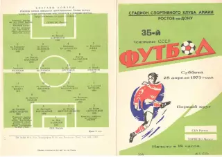 СКА Ростов-на-Дону - Торпедо Москва 28.04.1973.