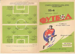СКА Ростов-на-Дону - Шахтер Донецк 19.05.1973.