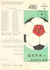 ЦСКА - Динамо Минск 19.05.1973