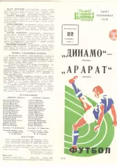 Динамо Москва - Арарат Ереван 22.09.1974