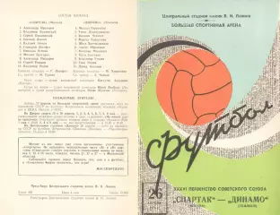 Спартак Москва - Динамо Тбилиси 26.04.1974