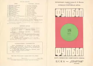 ЦСКА - Спартак Москва 18.06.1974