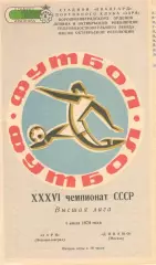 Заря Ворошиловград - Динамо Москва 01.07.1974.