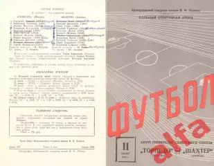 Торпедо Москва - Шахтер Донецк 11.06.1974