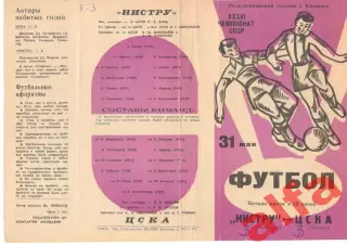 Нистру Кишинев - ЦСКА 31.05.1974.