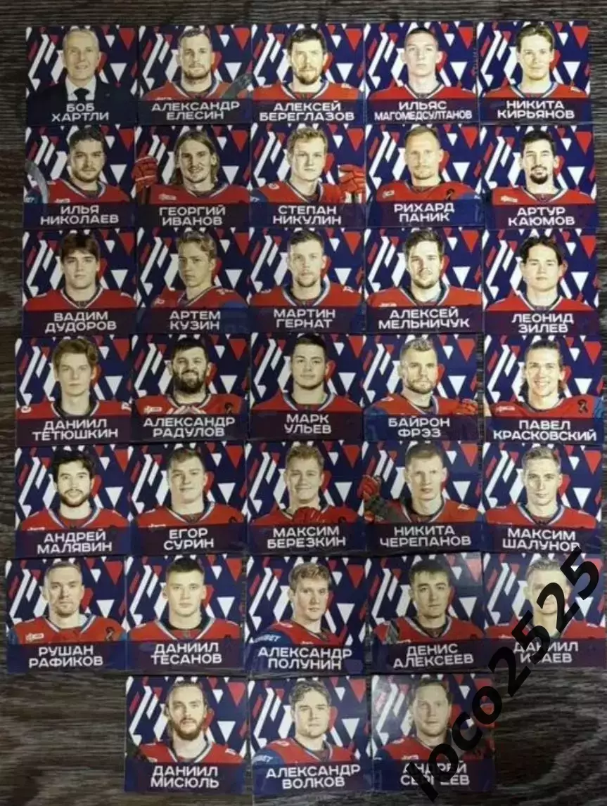 Локомотив Ярославль 2025/2026 наклейки полный сет