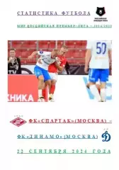 ФК Спартак Москва ФК Динамо Москва 22 сентября 2024 года Статистика ФутболаАВТОР