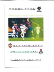 ПФК ЦСКА Москва ФК Локомотив Москва 5 августа 2023 года Статистика Футбола
