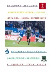 Динамо Москва ФК Краснодар Краснодар 8 апреля 2026 г Кубковая Летопись АВТОРСКАЯ