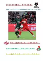 Спартак Москва Локомотив Москва 5 апреля 2026 года Статистика Футбола АВТОРСКАЯ