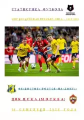 ФК Ростов Ростов-на-Дону ПФК ЦСКА Москва 14 сентября 2025года Статистика Футбола