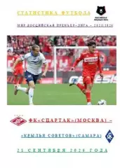 ФК Спартак Москва ФК Крылья Советов Самара 21 09 2025 года Статистика Футбола