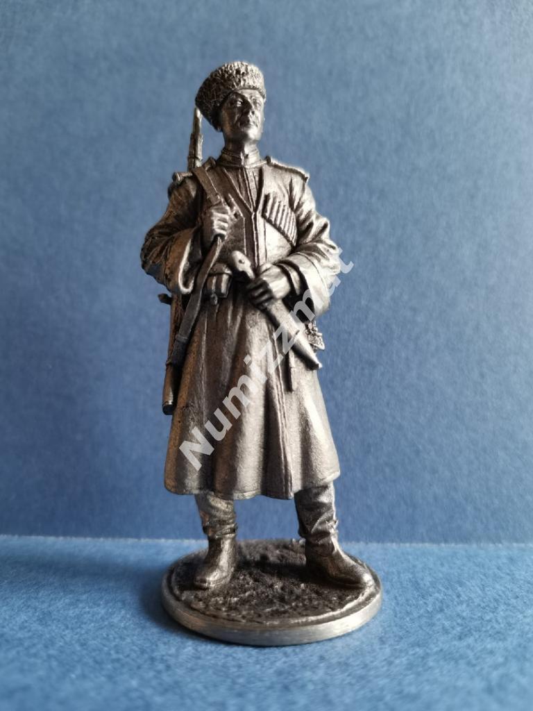 Оловянная миниатюра. 54 мм. Красноармеец кубанских казачьих кавалерийских частей