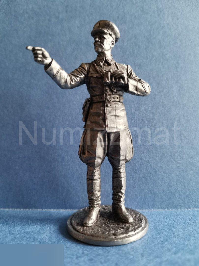 Оловянная миниатюра. 54 мм. Генерал-полковник И.С.Конев