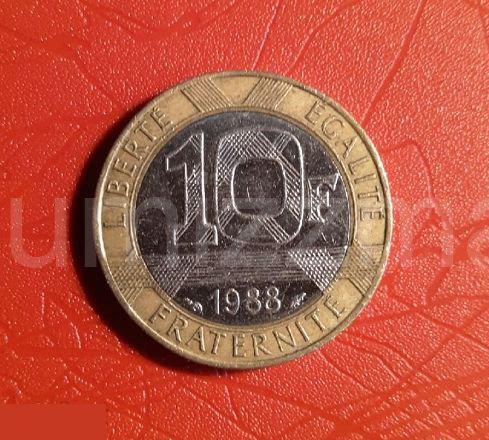 Франция 10 франков 1988 год ( 38 )