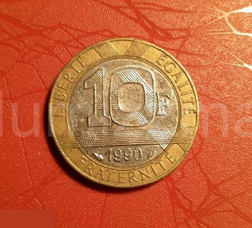Франция 10 франков 1990 год ( 40 )