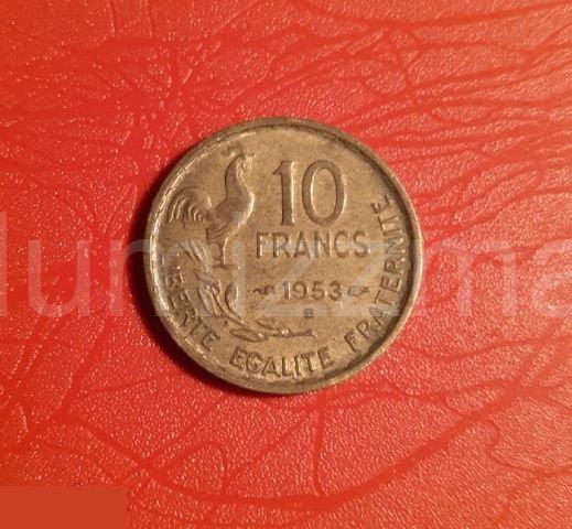 Франция 10 франков 1953 год ( 42 )