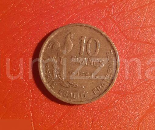 Франция 10 франков 1951 год ( 44 )