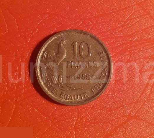 Франция 10 франков 1955 год ( 44 )