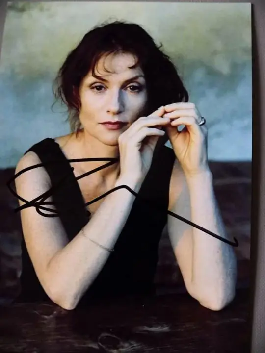 Автограф Изабель Юппер