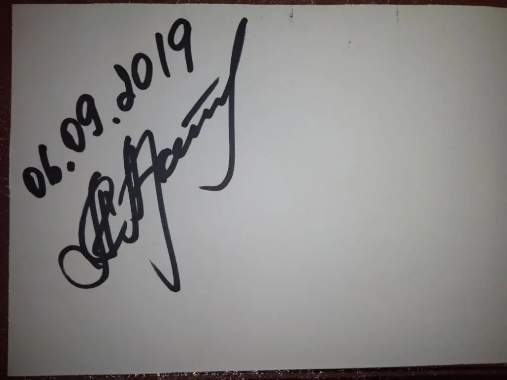 Автограф Александр Арсентьев 1