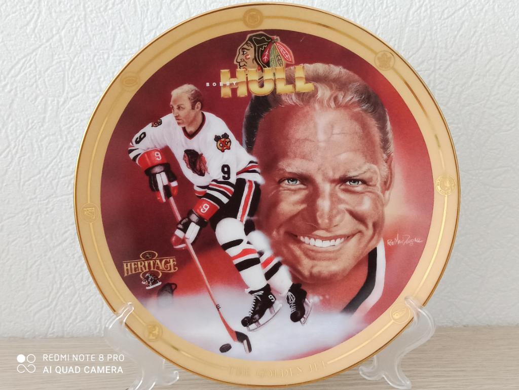 Декоративная тарелка хоккеистов NHL 2