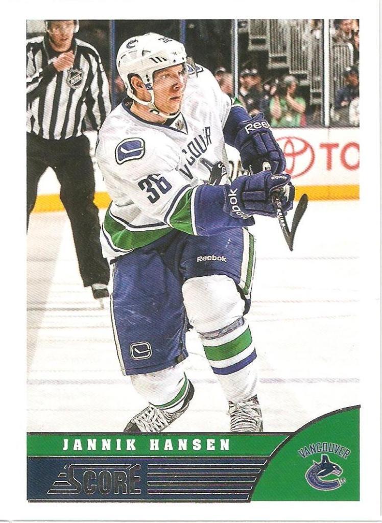 2013-14 Score #506 Jannik Hansen (Vancouver Canucks)