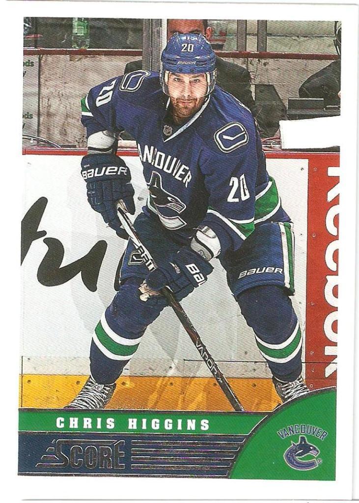 2013-14 Score #507 Chris Higgins (Vancouver Canucks)