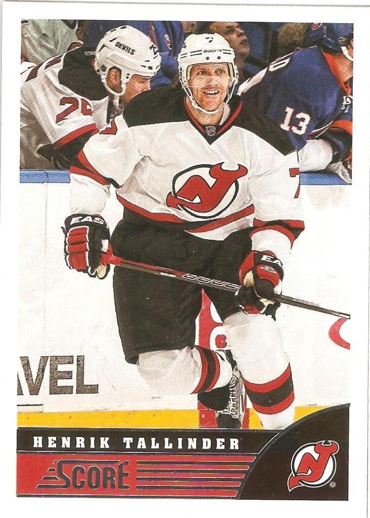 2013-14 Score #305 Henrik Tallinder (New Jersey Devils)